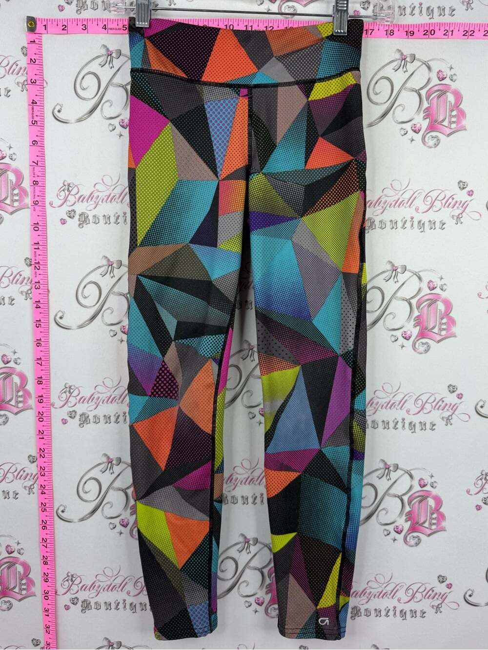 GAP fit leggings tights DRY dotted Multicolor Geometric Print Leggings